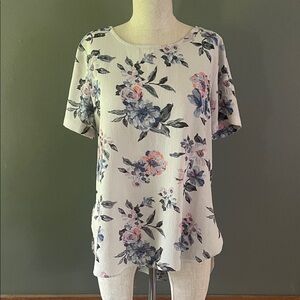 Floral Patterned Women's Blouse